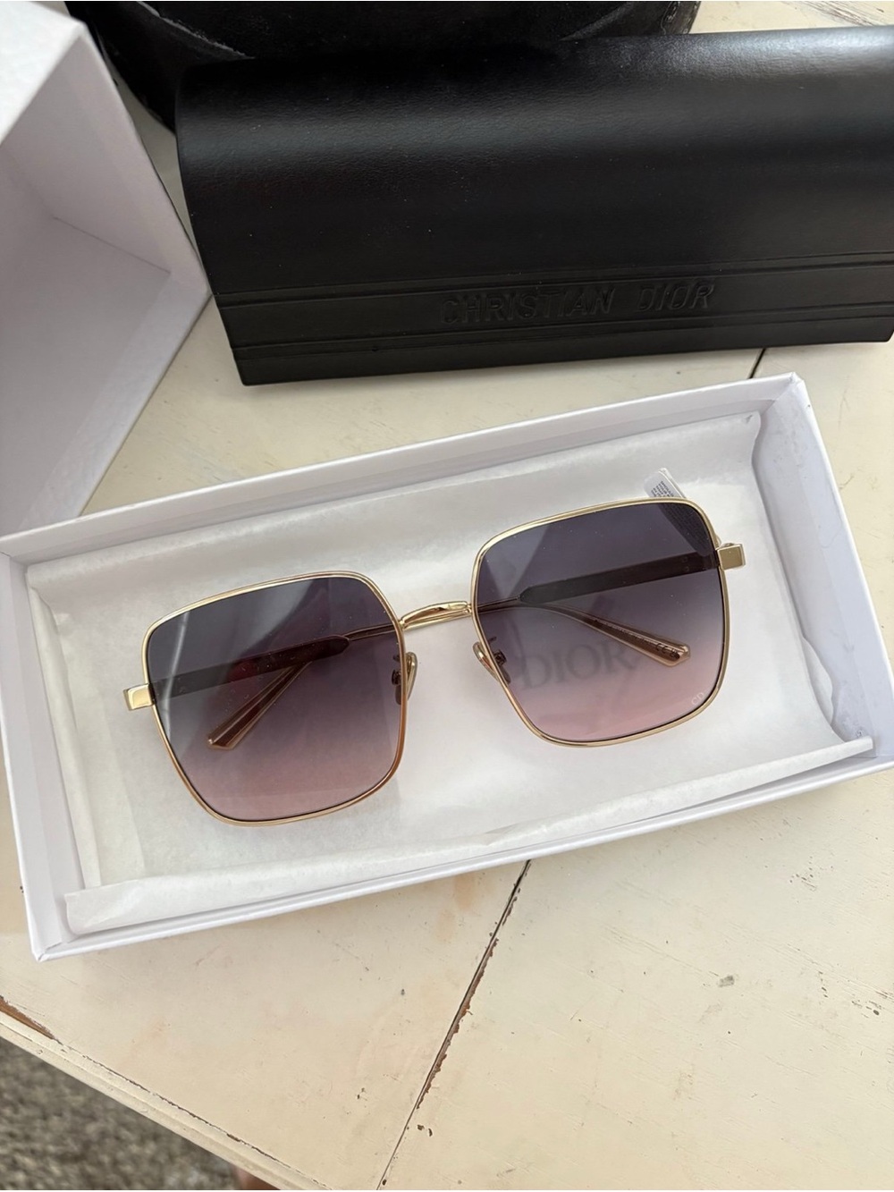 Dior Gold Frame Sunglasses
